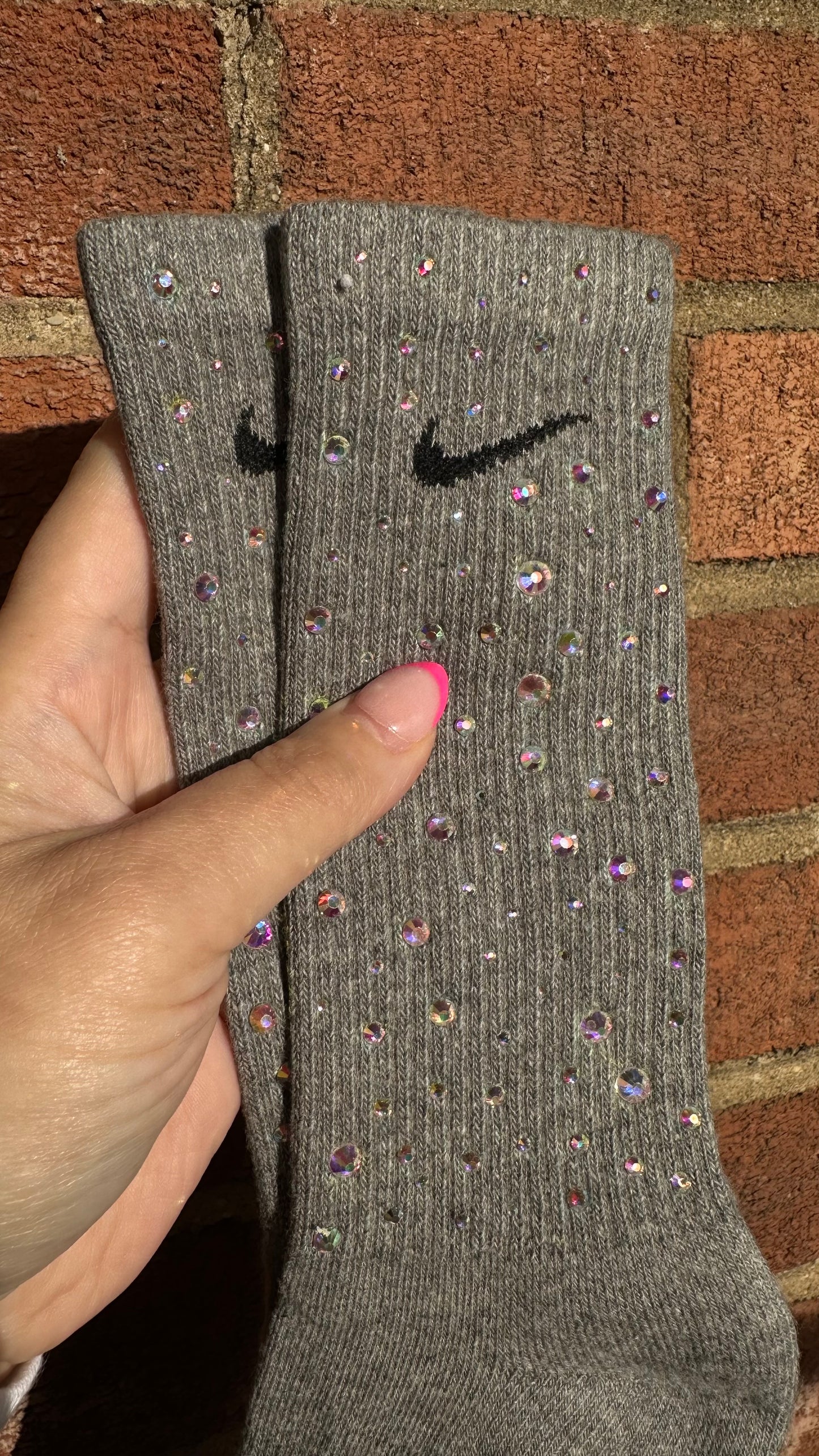 Gray Galaxy Socks