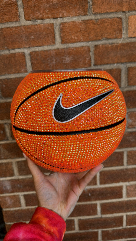 Full-size Fully Rhinestone Basketball Planter